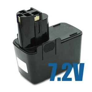 Batteria per BOSCH, WURTH GBM 7,2 VES-2, GSR 7,2 VES-2, PSR 7,2 VES-2, 7,2 Volt, 2000mAh, Ni-MH