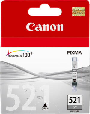 2937B001, Canon CLI-521 GY, Grigio, Cartuccia Inchiostro 1pz