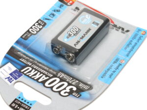 6F22,Batteria Ricaricaribile 9V Block, 300 mAh Ansmann - immagine 3