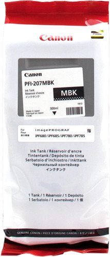8788B001, Canon PFI-207MBK, Nero opaco, Cartuccia Inchiostro 1 pz