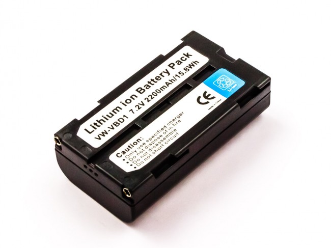 Batterie VHBW 2000mAh 6V Pour Panasonic - Remplace VW-VBR1E Etc - Neuf