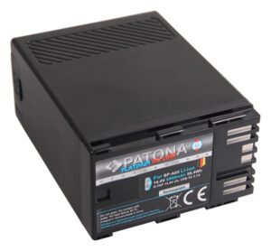 Batteria per PATONA Platinum Akku f. Canon BP-A65 A60 A30 EOS C200 C300 Mark II XF705 D-Tap USB-Output - immagine 2