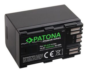 Batteria per PATONA Premium Akku f. Canon BP-A30 EOS C200 C200B C200 PL C300 Mark II XF705 CA-CP200L - immagine 2