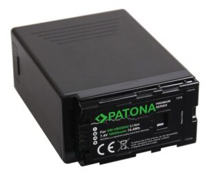 Batteria per PATONA Premium Akku f. Panasonic VW-VBG6 HDC-HS700 NV-GS320 NV-GS330 PV-GS500 SDR-H18 SDR-H200 VDR-D - immagine 2
