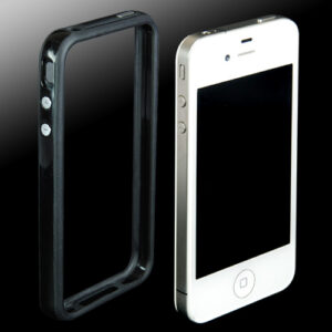 Bumper Silicone rigido per Iphone4  Nero