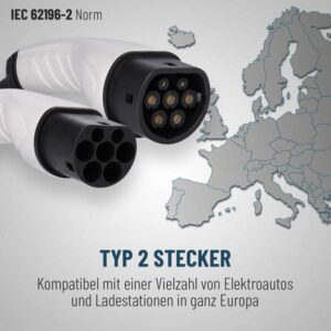 Cavo di ricarica per auto elettriche connettore MODE3 tipo 2 secondo IEC62196 - immagine 4