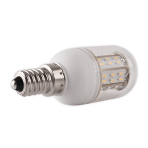 Lampadina con 48 led SMD 3014 da 6W, Bianco caldo E14 - immagine 3